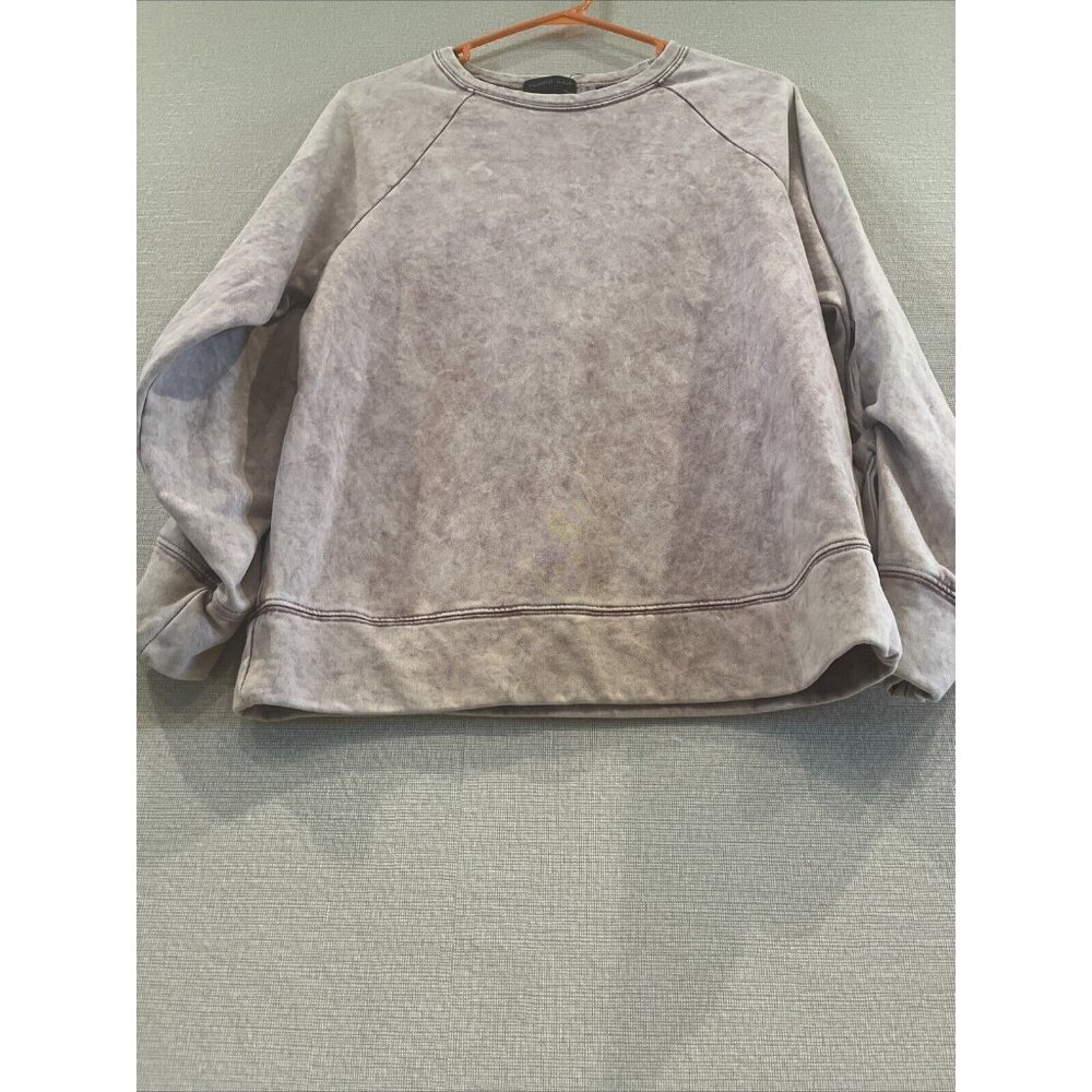 Mustard Seed Womens S Pullover Sweater Purple Ombré Long Sleeve 100% Cotton - Picture 4 of 10